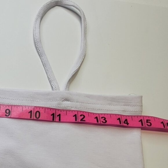 WHITE Spaghetti Strap Camisole White Tank Top - New Without Tags- One Size - Picture 6 of 10